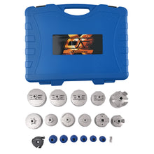 Laad de afbeelding in de galerijviewer, 19PCS Oil Filter Cap Wrench Universal 24-100.5mm Red Tool Set