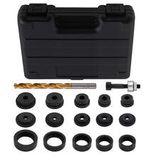 Laad de afbeelding in de galerijviewer, 17pc Auto Hole Punch Set for Sensor Installation 17-32mm Carbon Steel Tool