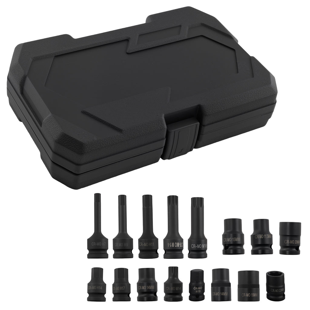 16pcs Brake DiscCaliper Socket Set geschikt voor VW Audi Benz geschikt voor BMW Porsche