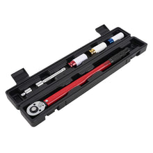 Laad de afbeelding in de galerijviewer, 1/2 30-210Nm Torque Wrench Set with Chrome Sockets for Vehicle Wheels 17, 19, and 21mm