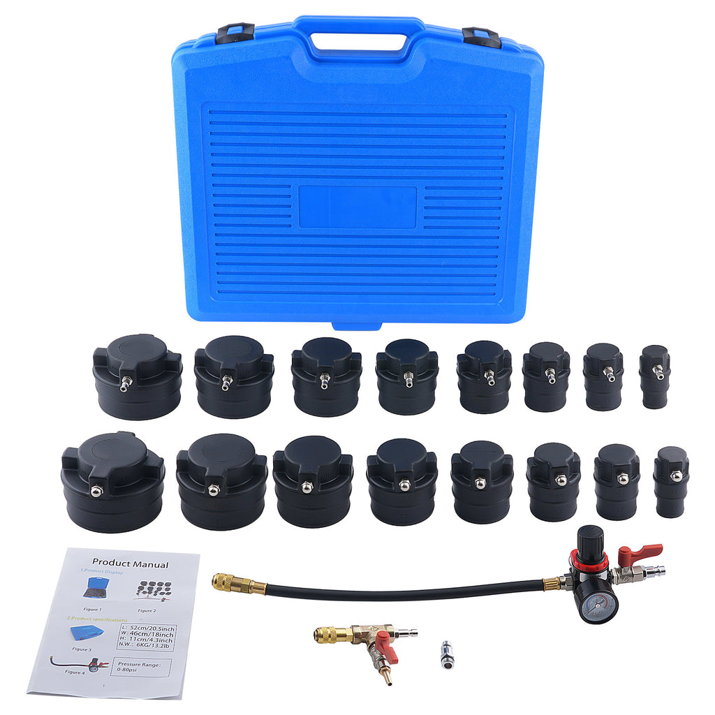 Turbo Boost geschikt voor Checker Kit 16 Adapters Pressure Gauge Regulator voor Cars HGV
