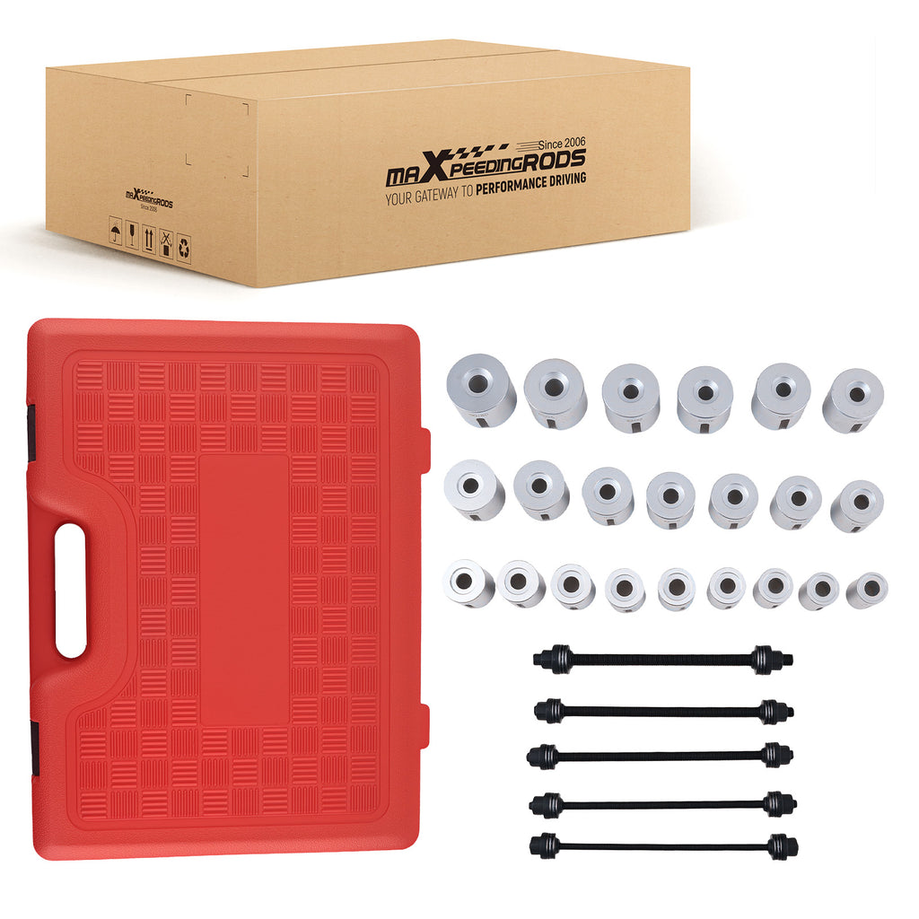 22pc Workshop Press Tool Set voor Bearing Bush 34-80mm Sleeve Kit met Spindles