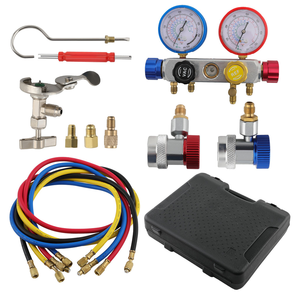 Air Conditioning geschikt voor AC Diagnostic A/C Spruitstuk Gauge Tool Set Refrigeration