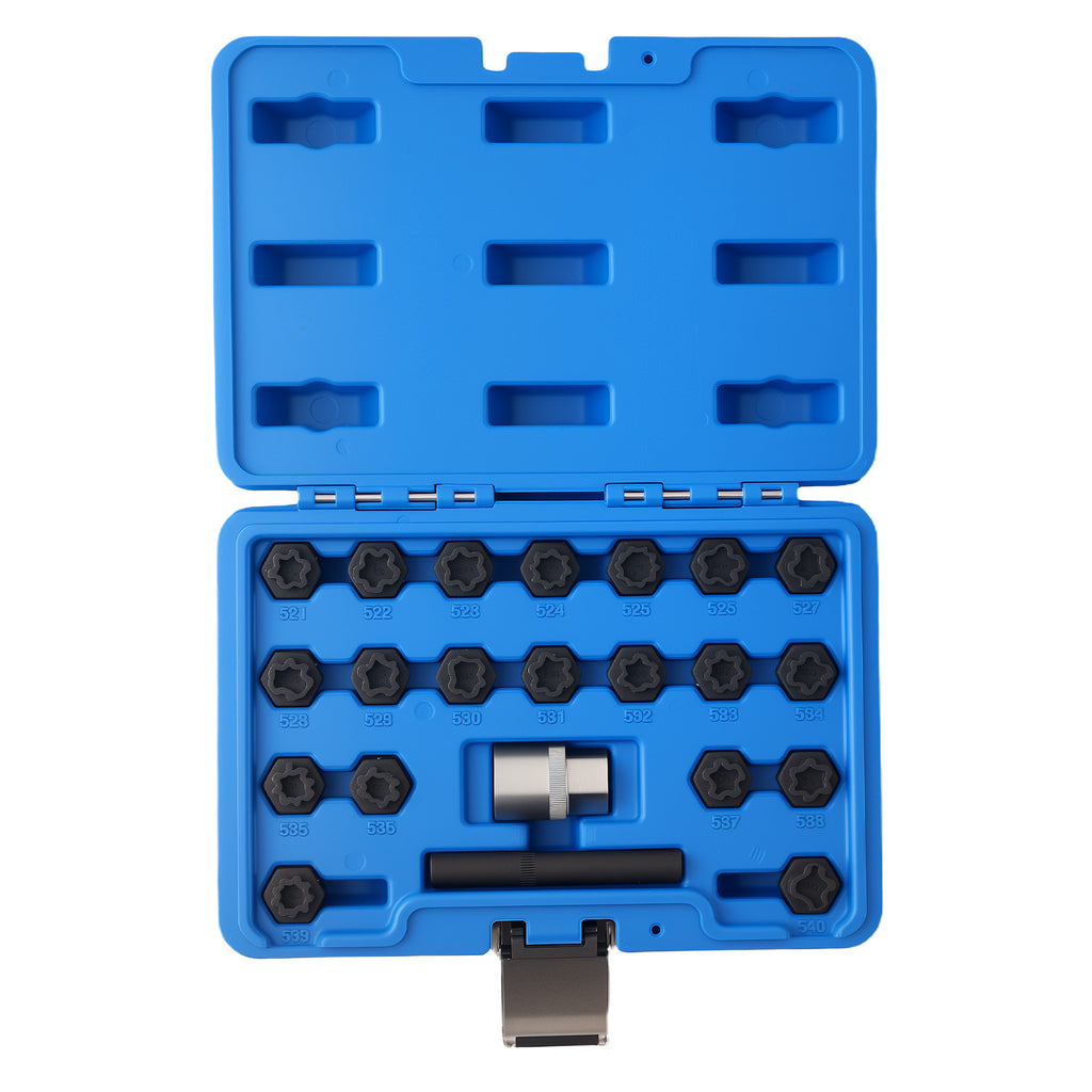 22pcs Anti-Theft Key Socket geschikt voor VW Beetle geschikt voor Golf GTI Passat Jetta Tiguan EOS