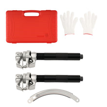 Laad de afbeelding in de galerijviewer, 2Pcs Heavy Duty Coil Spring Compressor Set met Safety Bracket 45 Steel Tool Kit