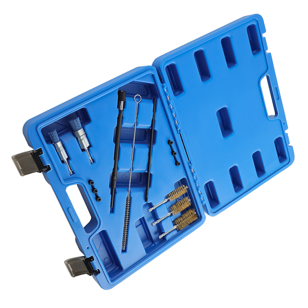 14pcs Universal Diesel Injector Seats Shaft Chamber Cleaning Cleaner Tool Kit