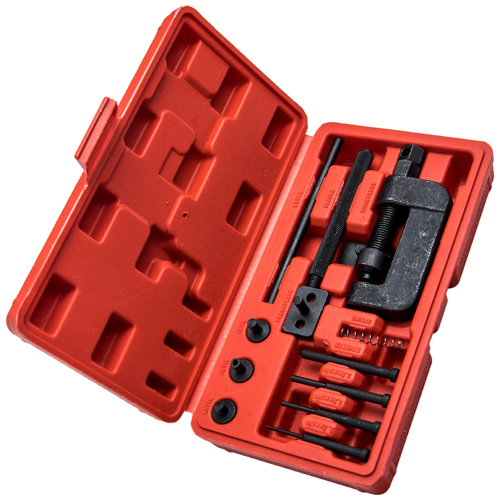 13pcs Heavy Duty voor Motorcycle Chain Splitter Breaker Link Riveting Tools Kit