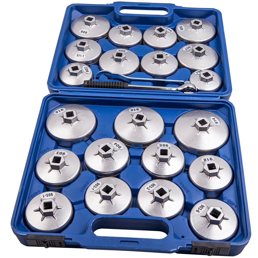 23pcs Oil Filter Removal Cap Cup Wrench Socket Tool Kit geschikt voor BMW VW Universal