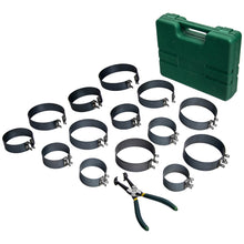 Laad de afbeelding in de galerijviewer, Piston Ring Compressor Cylinder Installer met Plier14 bands tool set