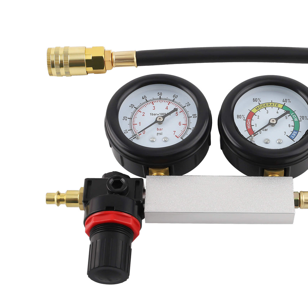 Cylinder leak tester detector petrol motor compression leakage leakdown set set