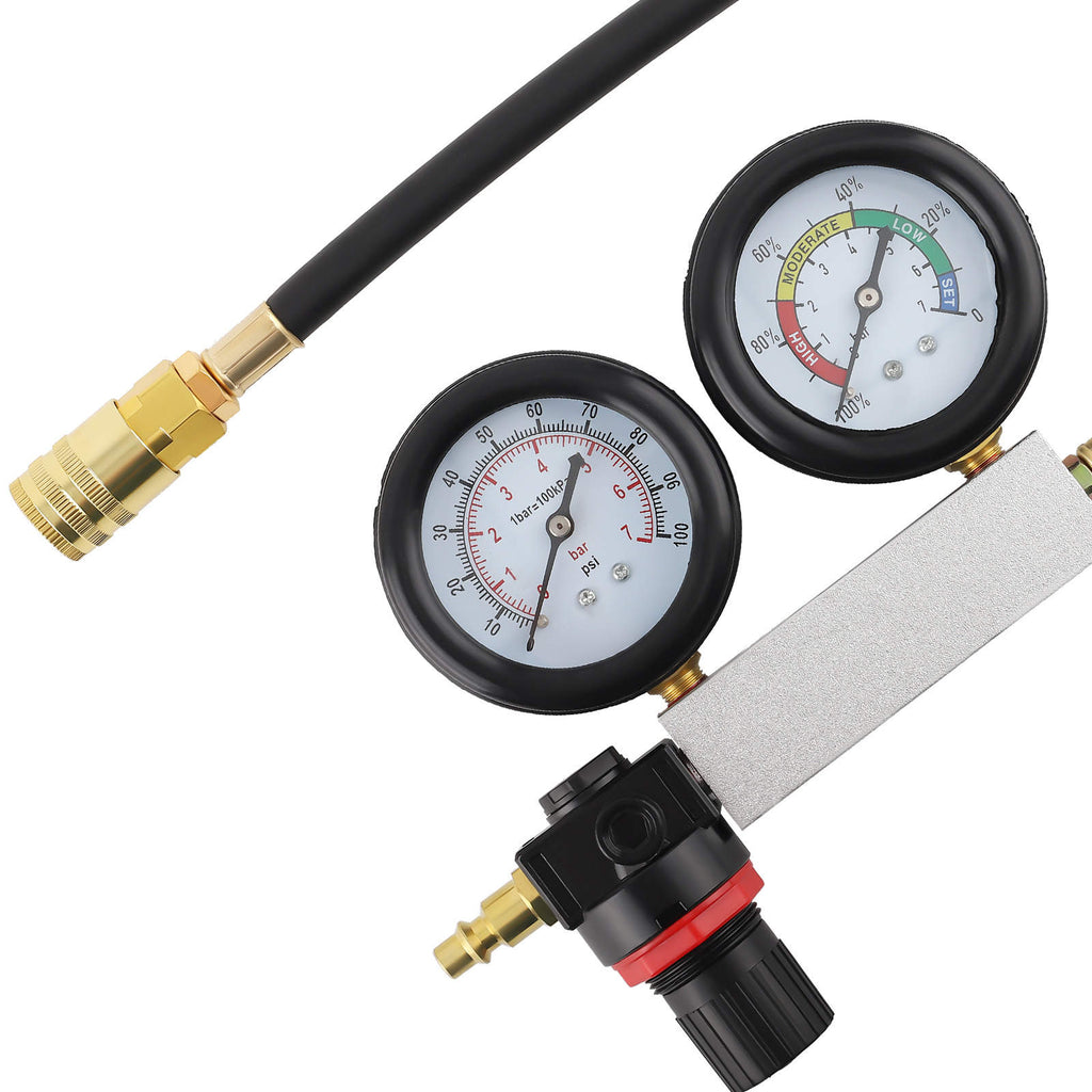 Cylinder leak tester detector petrol motor compression leakage leakdown set set