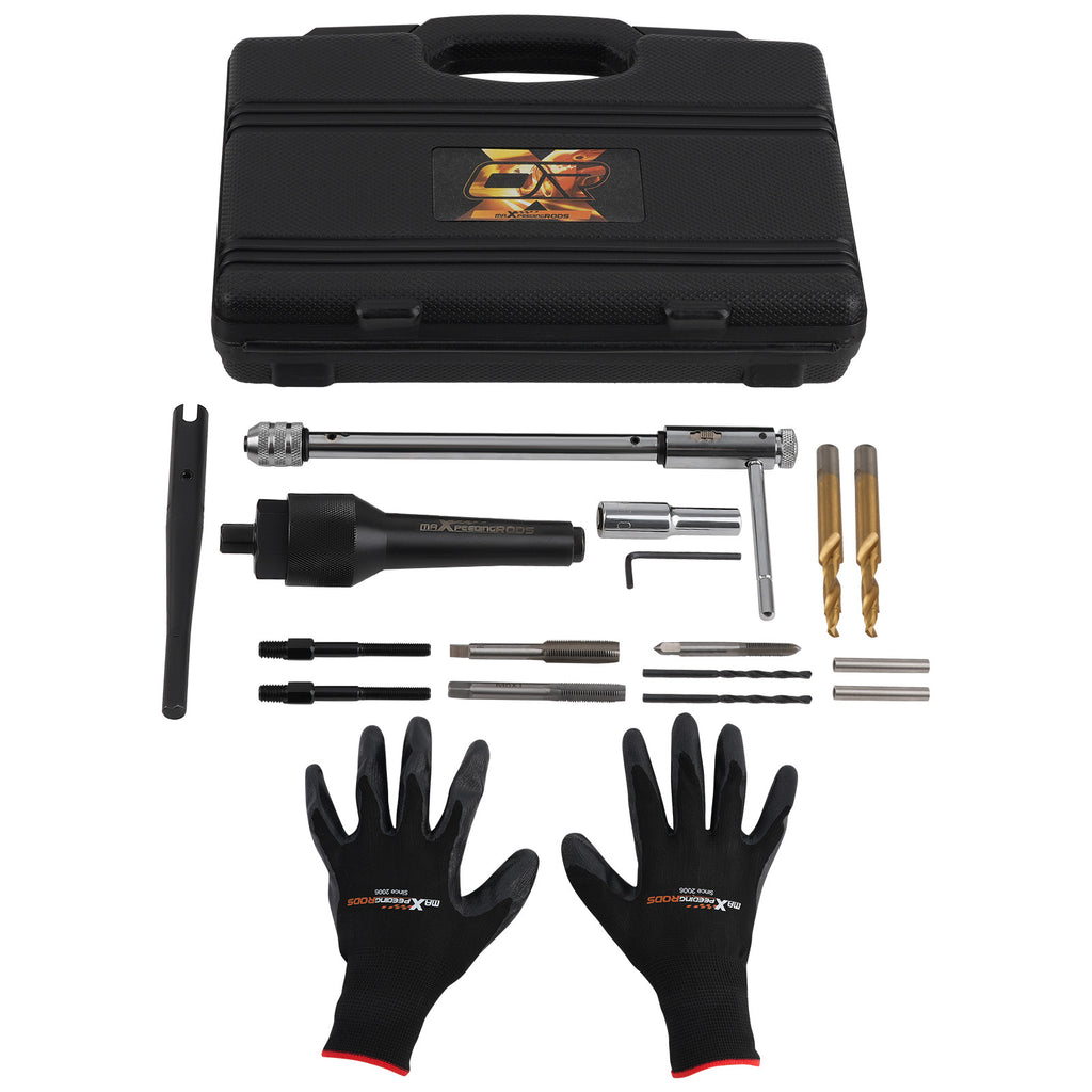 16PCS Damaged Heater Glow Plug Removal Remover Extractor Tools Set Kit 8mm 10mm