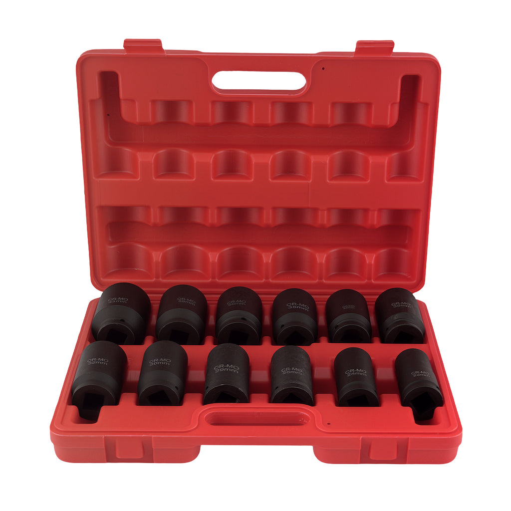 12PCS 3/4Inch DRIVE DEEP IMPACT Socket 24mm-41mm Long Reach Impact Socket new