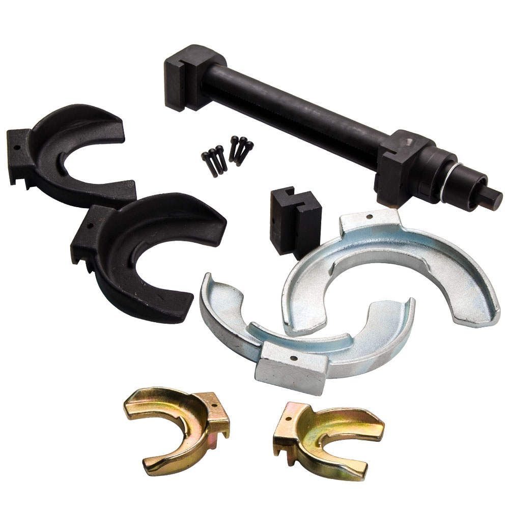 Interchangeable Fork Strut Coil Spring Compressor Extractor Tool Set Kit
