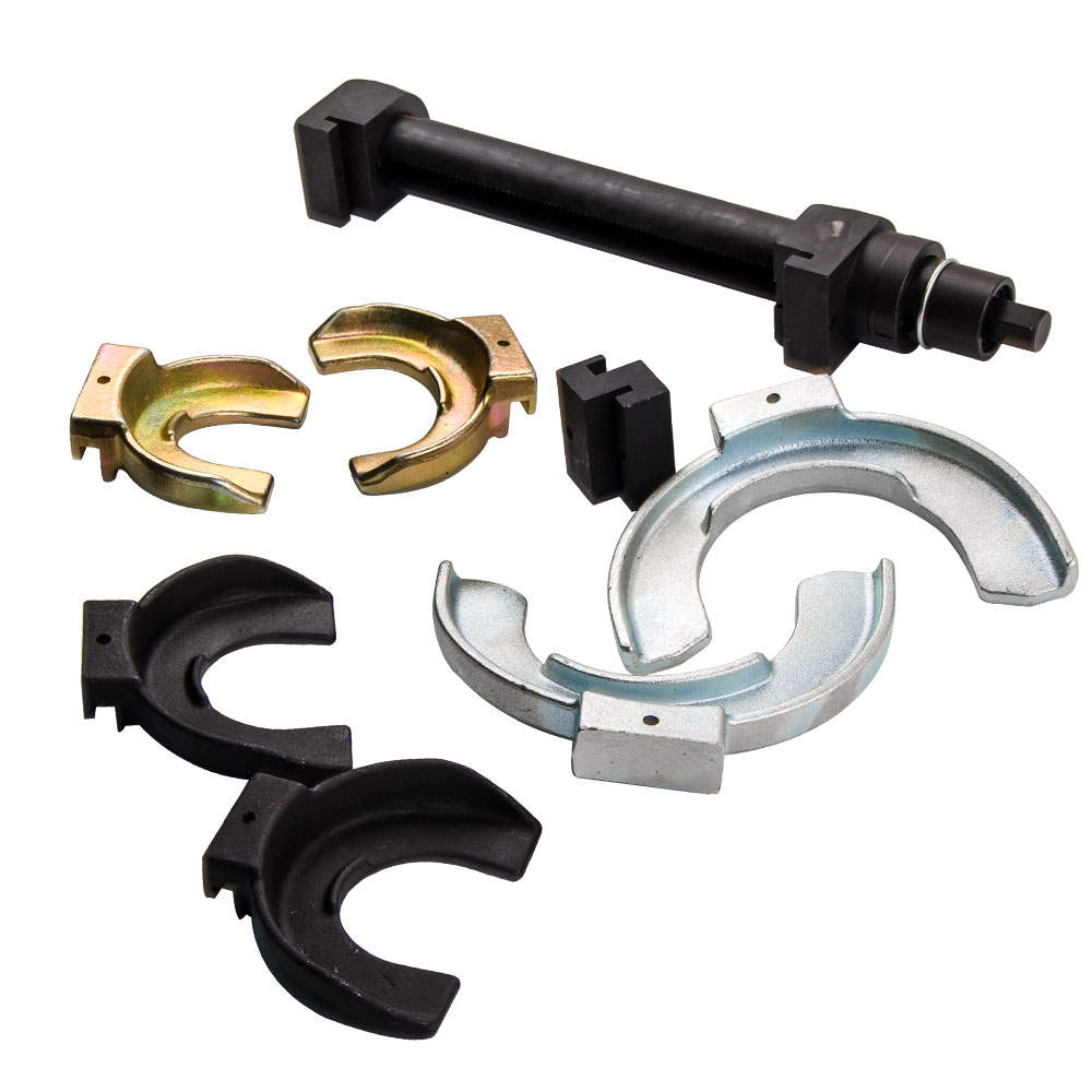 Interchangeable Fork Strut Coil Spring Compressor Extractor Tool Set Kit