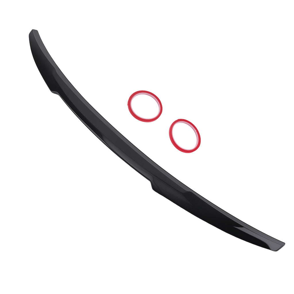 Achter Boot Spoiler Lip geschikt voor AUDI A4 B8 2013-2016 Trunk Lip ABS Plastic Black