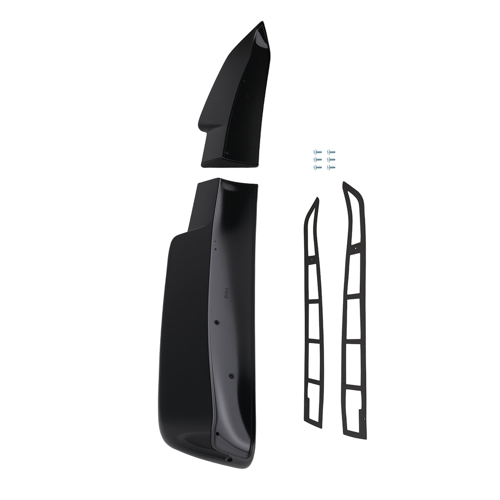 ABS Plastic Trunk Spoiler geschikt voor VW T5 T5.1 T6 T6.1 Double Door Glossy Black Achter
