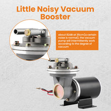 Laad de afbeelding in de galerijviewer, Electric Vacuum Pump Kit Mounting Hardware for Brake Booster 12 Volt 18 to 22