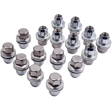 Laad de afbeelding in de galerijviewer, 16x Wheel Nuts Stainless Lugs Bolts Stud Flat compatible geschikt voor Range Rover Sport 2005-2014