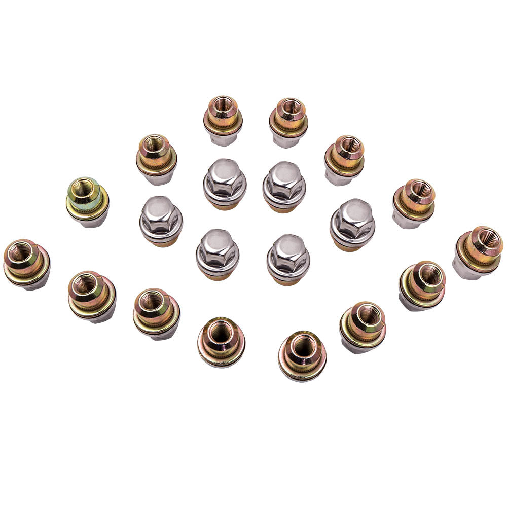Capped Alloy Wheel Nuts Nut Set geschikt voor Land Rover Defender 2007 - 2016 RRD500560