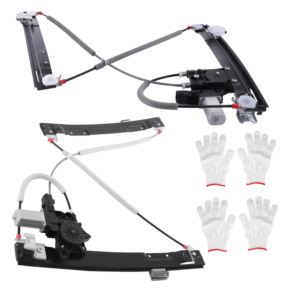maXpeedingrods Voor LeftRight Window Regulator w/ Motor geschikt voor Jaguar XF X250