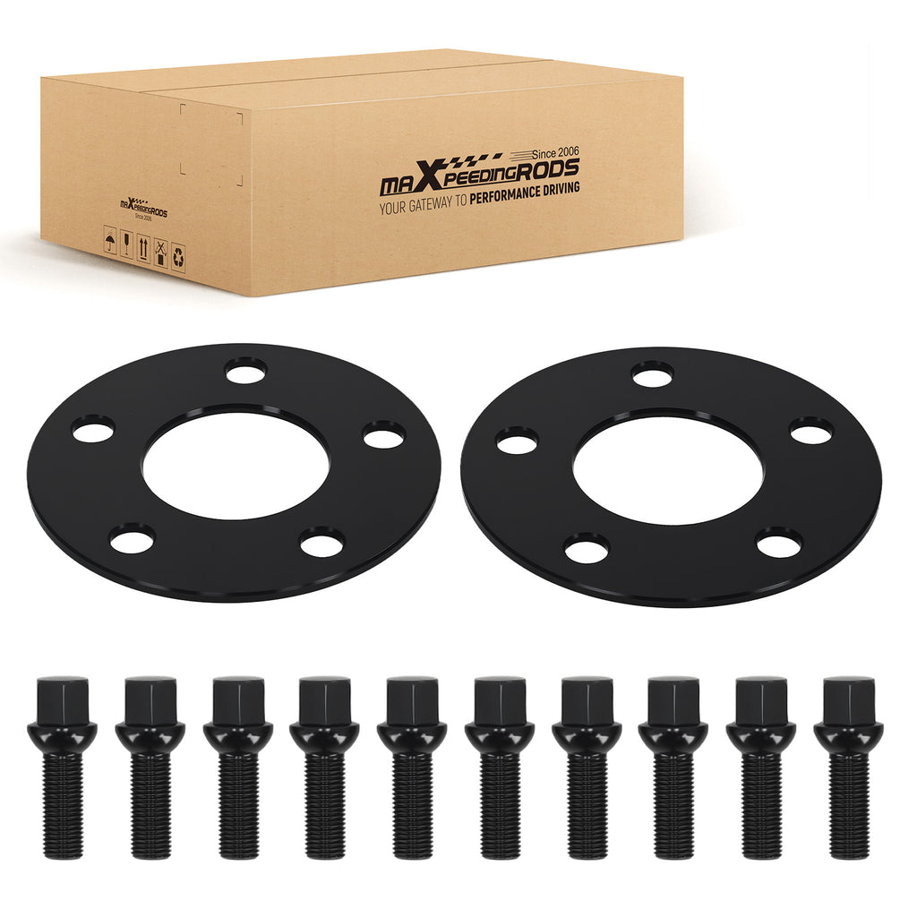5mm Espaciadores 5x112 compatible for Mercedes A/B/C/E/S GLA CLA M14x1.5 Aluminio