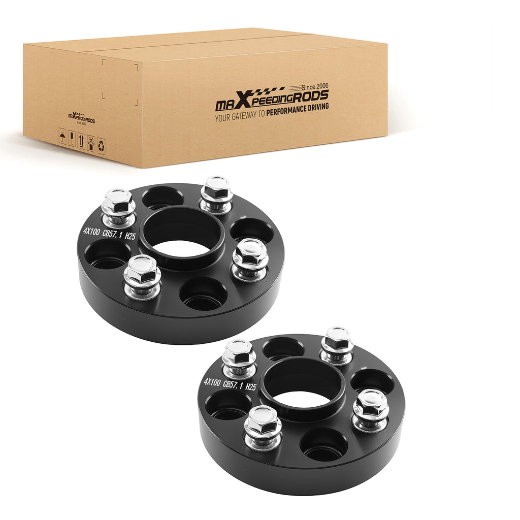 2x Separadores 25mm 4x100 57.1mm compatible for Skoda Citigo compatible for VW UP compatible for Seat Mii Arosa