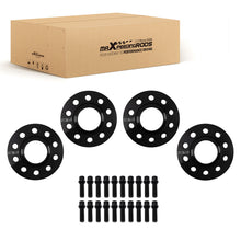Laad de afbeelding in de galerijviewer, 15mm 20mm Alloy Wheel Spacers geschikt voor Audi SQ5 2014-2015 5x112mm M14x1.5 Black Set