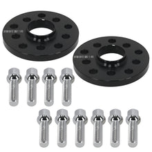 Laad de afbeelding in de galerijviewer, 2x 15mm 5x100 5x112 Wheel Spacers geschikt voor VW Audi Hub Centric 57.1mm M14x1.5