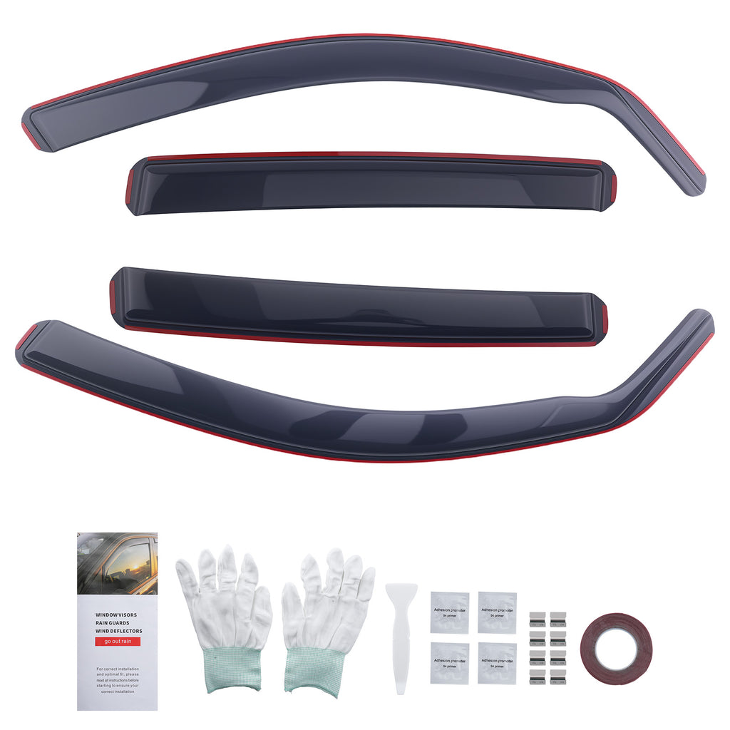In-Channel Wind Deflectors geschikt voor BMW 1 Series F20 2011-2019 Voor Achter 4pc