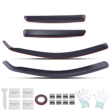 Laad de afbeelding in de galerijviewer, 4pc Acrylic Wind Deflectors geschikt voor AUDI A3 HATCH 2013-2020 Window Rain Visors