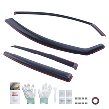 Laad de afbeelding in de galerijviewer, In-Channel Rain Guards geschikt voor Audi A6 C6 2004-2011 Saloon Window Deflectors 4pc