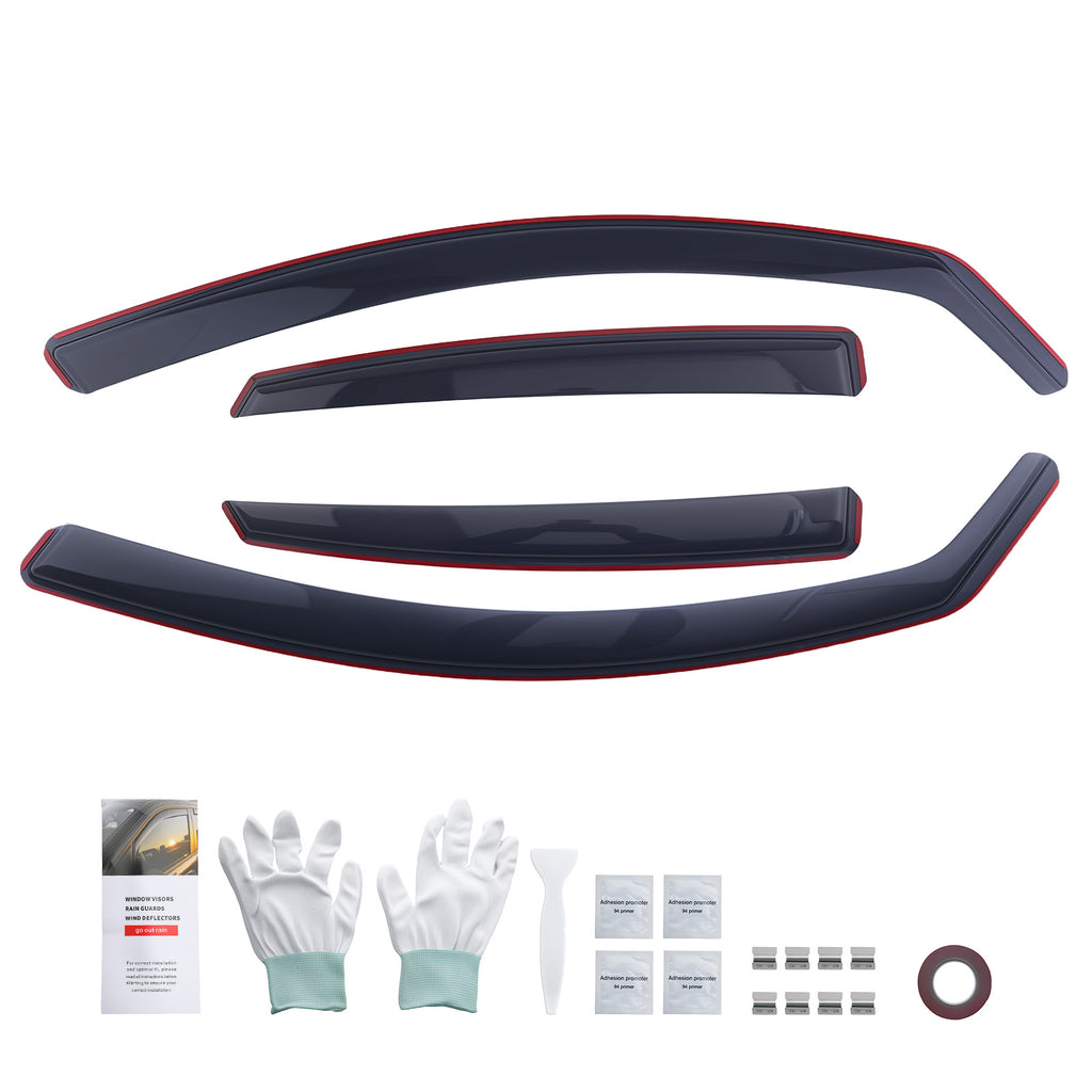 4 Door Wind Deflectors geschikt voor Audi A4 B8 Saloon 2009-2015 Acrylic Guards