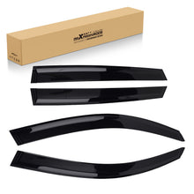 Laad de afbeelding in de galerijviewer, 4x Rain Shield Window Visor geschikt voor AUDI Q5 MK2 2016+ Black Tinted Weather Guard Set