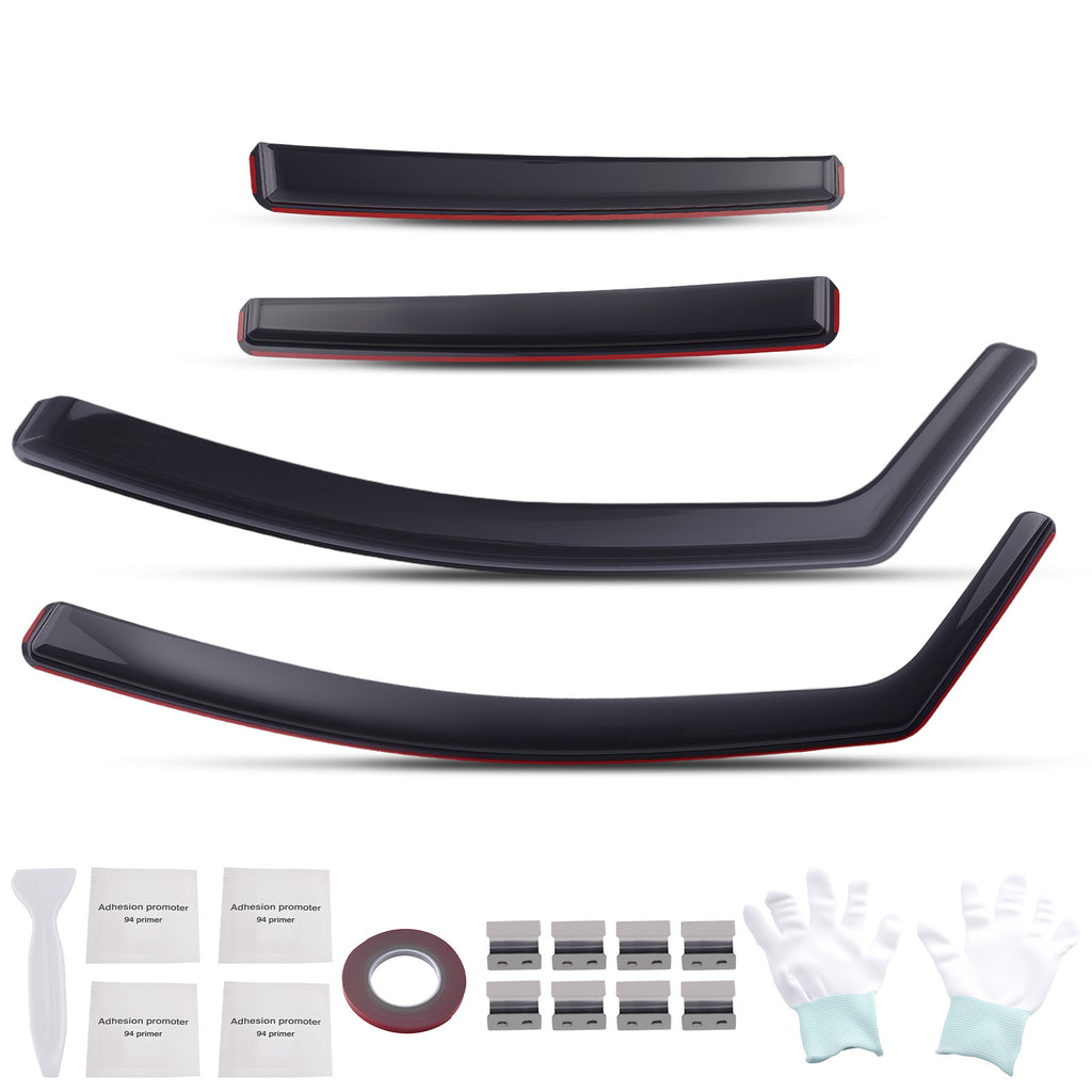 Acrylic Rain Guards geschikt voor Vauxhall Opel Astra K 5-Door 2015-2022 4pcs