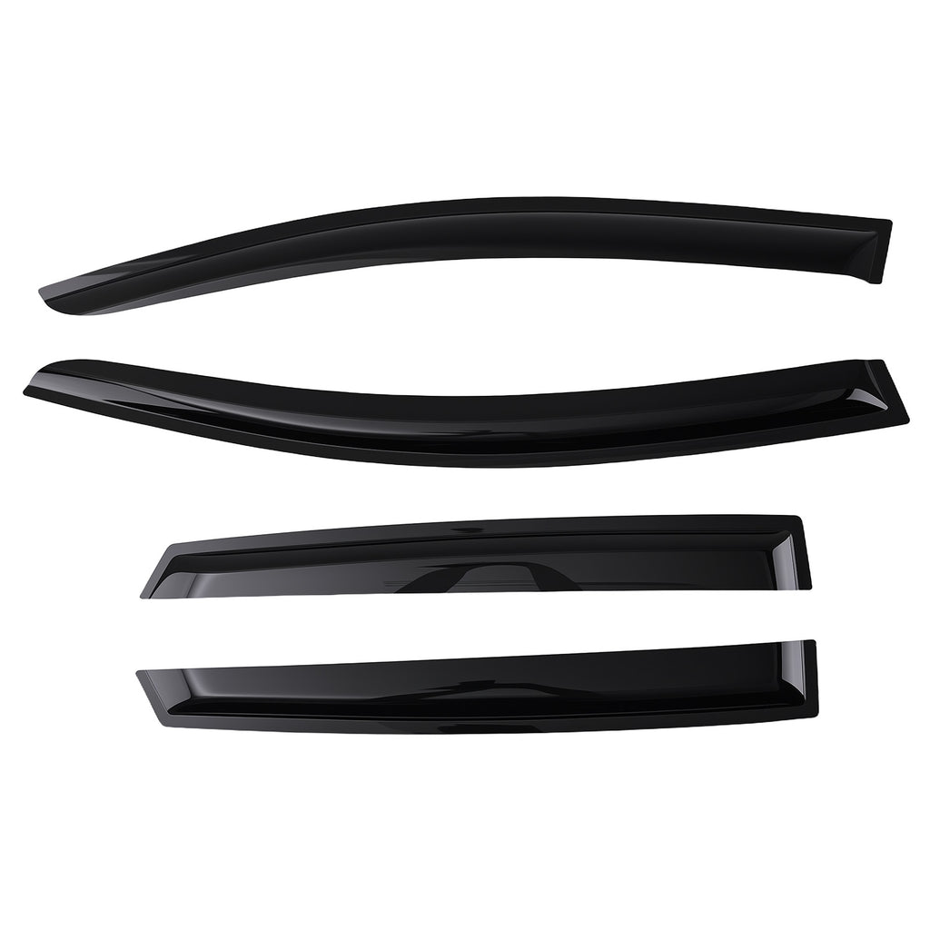 4pc FrontRear Deflectors geschikt voor Opel Vauxhall Astra J MK6 2009-16 Outside Mount