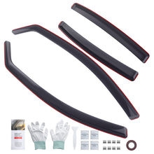 Laad de afbeelding in de galerijviewer, 4pc Acrylic Rain Guards geschikt voor Mercedes A Class W176 5 Door 2012-2018 Smoke