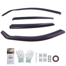Laad de afbeelding in de galerijviewer, Wind Deflectors 4pc Tinted geschikt voor BMW 3 Series F30 2012-2018 4 Door Saloon
