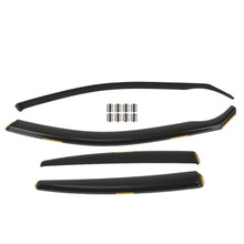 Laad de afbeelding in de galerijviewer, In-Channel Wind Deflectors geschikt voor BMW 5 Series E60 2004-2010 Tinted Black 4pcs