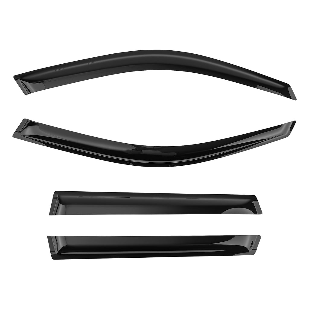 Wind Deflectors Guard Kit geschikt voor BMW X5 E53 1999-2006 Outside Mount Black Tinted