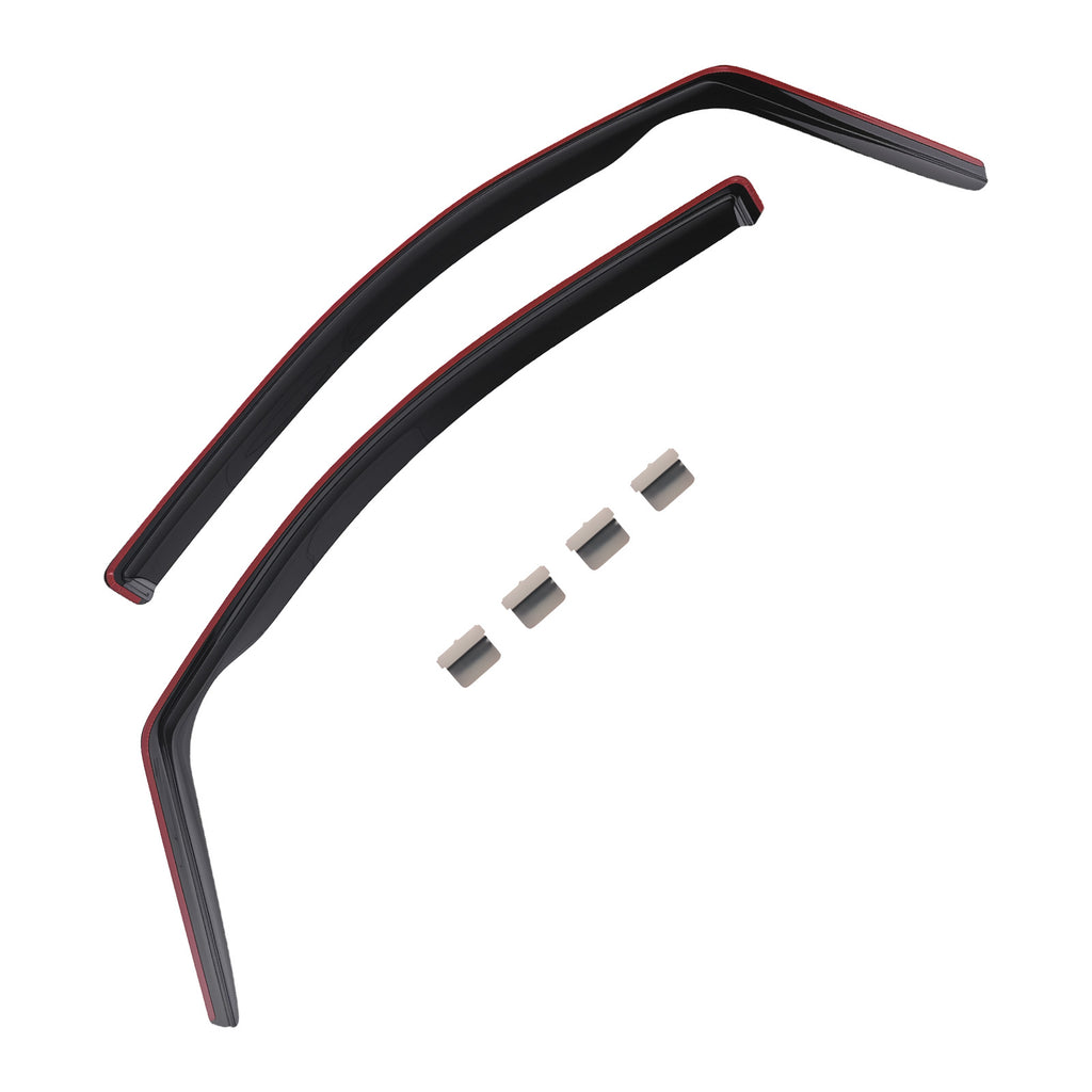 Wind Deflectors geschikt voor VW Caddy 2004-2020 Outside Mount Black Tinted 4pc Set
