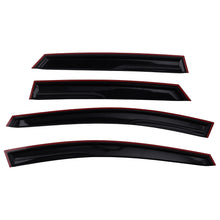 Laad de afbeelding in de galerijviewer, 4pc Window Wind Deflectors Side Shields geschikt voor Kia Ceed MK2 2012-2018 Black Tinted