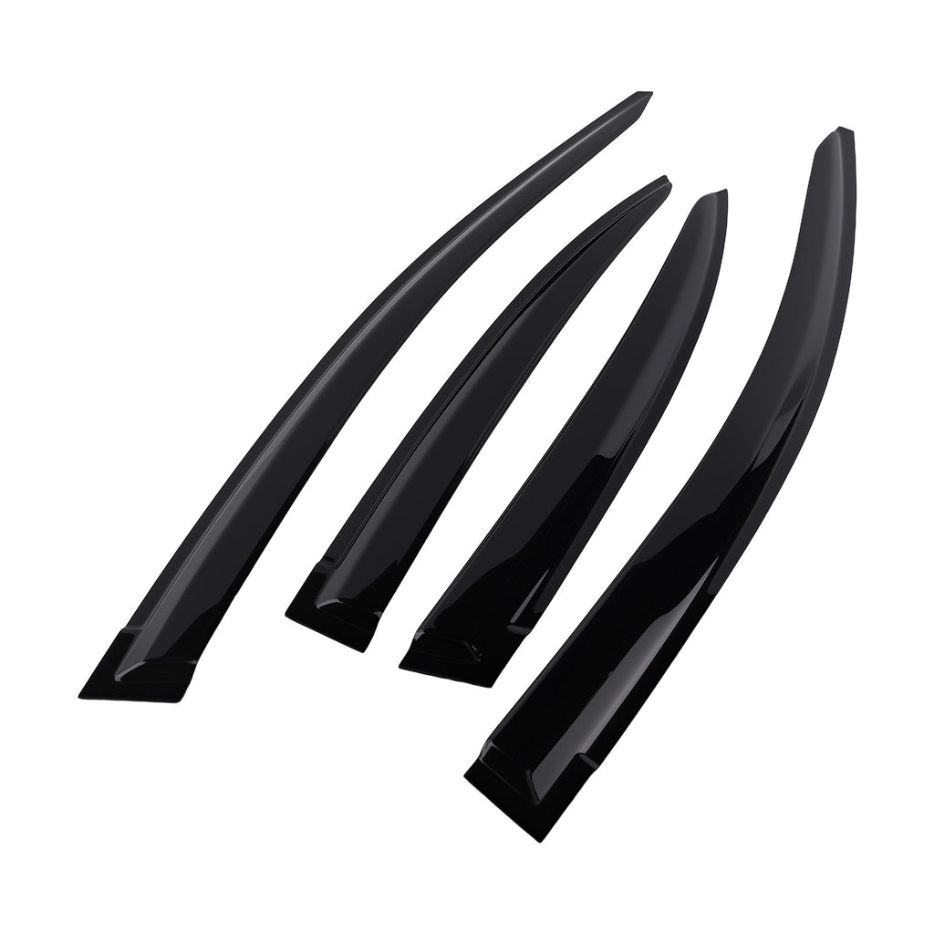 4PC Rain Guard Deflectors geschikt voor HONDA CIVIC MK9 2012-2016 Window Visors Black Set
