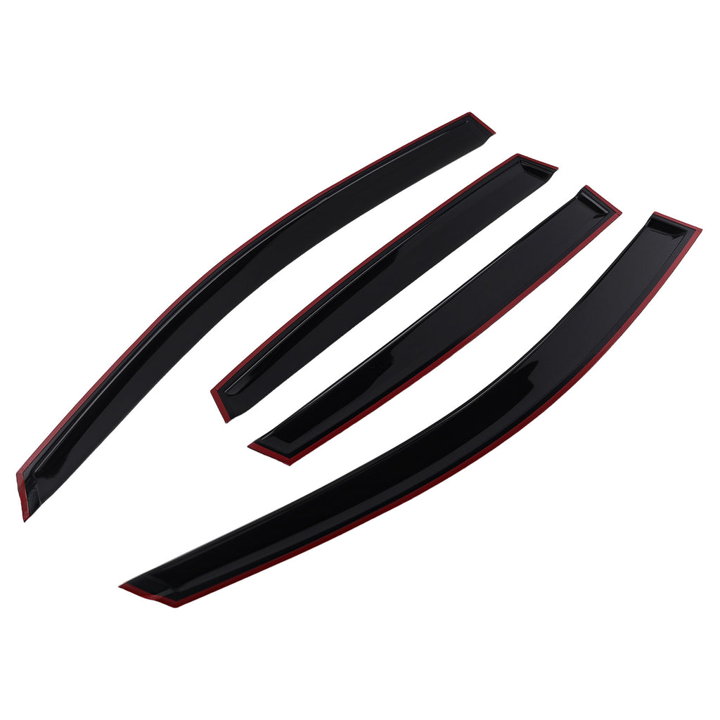 Black Window Deflectors geschikt voor HONDA CR-V MK4 2012-2017 Rain Guards Sun Visors Set