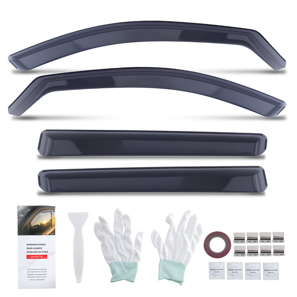 Acrylic Rain Guards geschikt voor BMW 5 Series F11 Touring 2010-2017 Deflectors