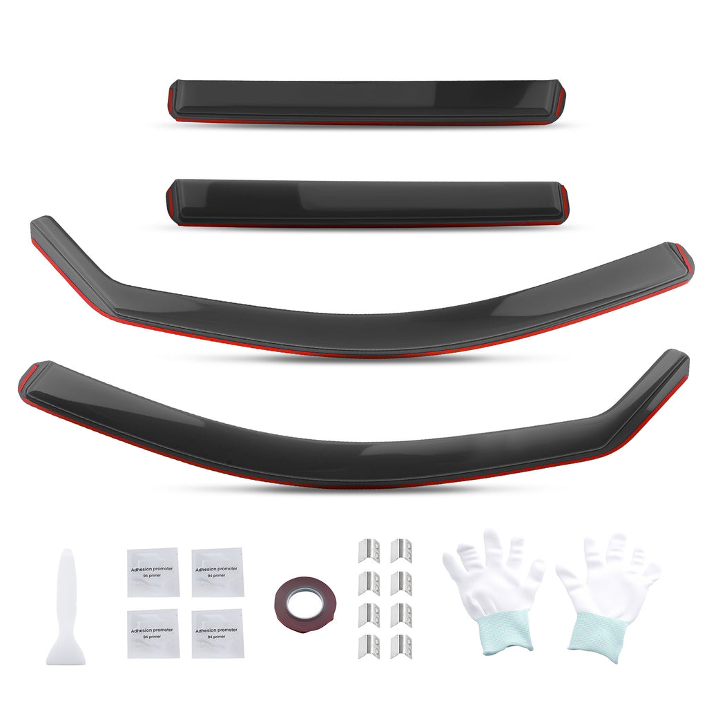 4pcs Acrylic Rain Guards geschikt voor BMW 3 Series F31 Touring 2012-2018 Deflectors