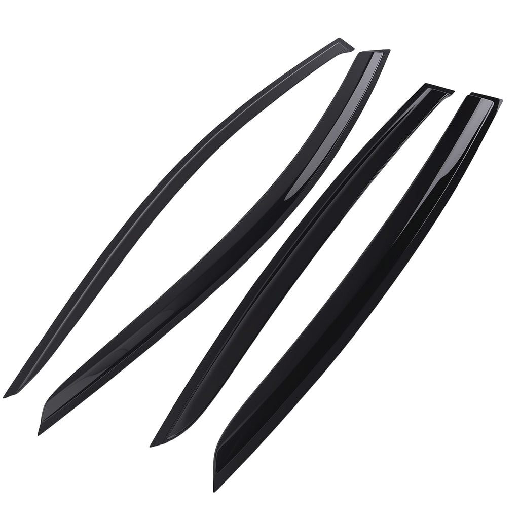 Rain Deflector Set geschikt voor Ford Focus MK4 2018-21 Black Outside Mount 4PC hatchback