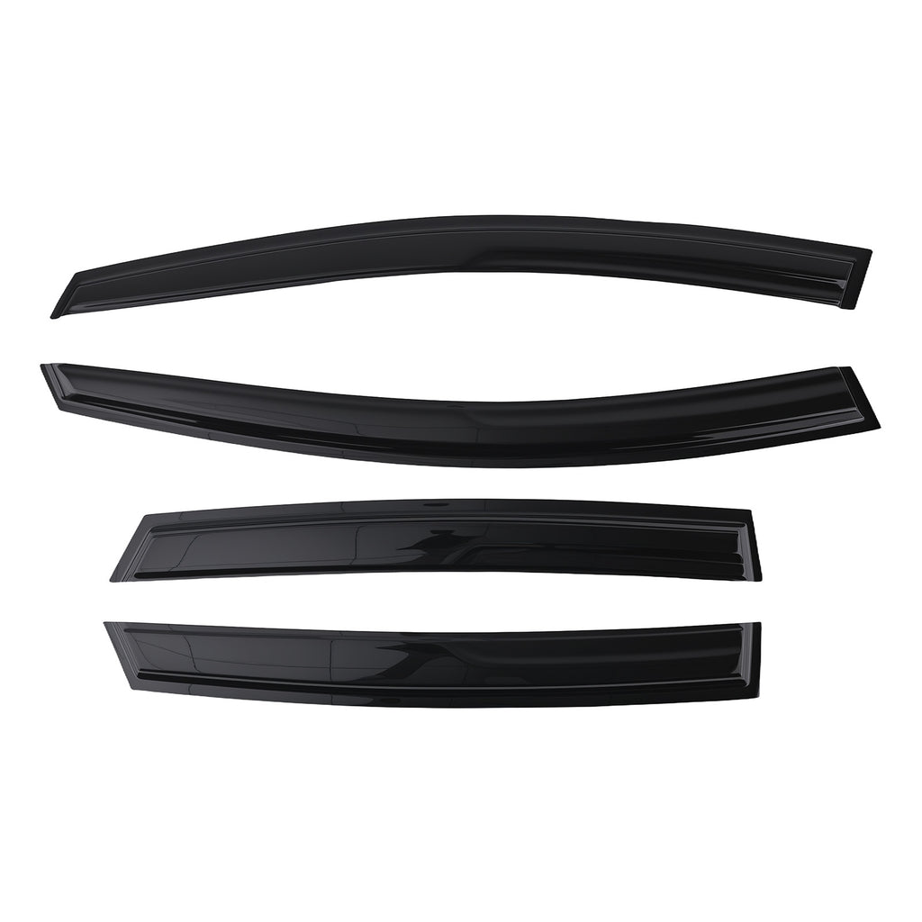 Wind Deflectors Visor geschikt voor Ford Fiesta 2008-2017 Outside Mount Black4PC