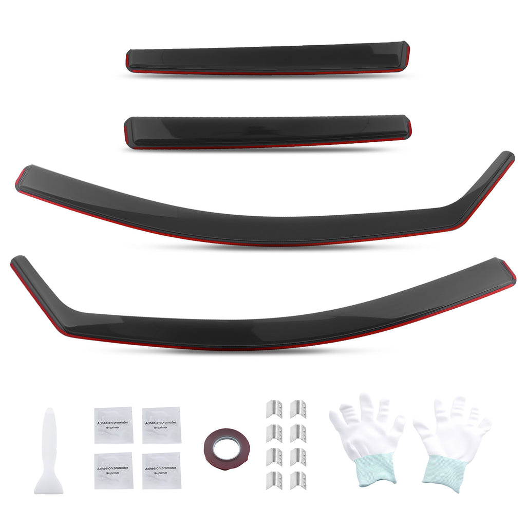 4pcs Acrylic Wind Deflectors geschikt voor VW Golf MK8 5-Door 2020+ Rain Guards Set