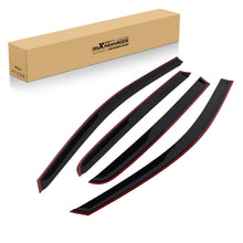 Laad de afbeelding in de galerijviewer, Door Window Deflectors geschikt voor VW Golf 7 MK7 2012-2020 Rain Guards 4pc Black Set